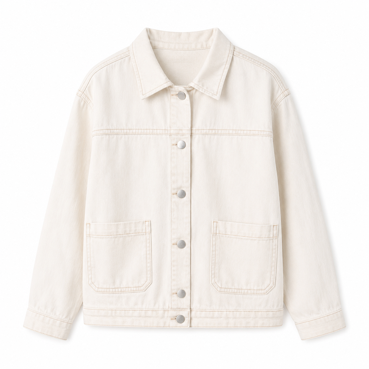 CHAQUETA DENIM IVORY
