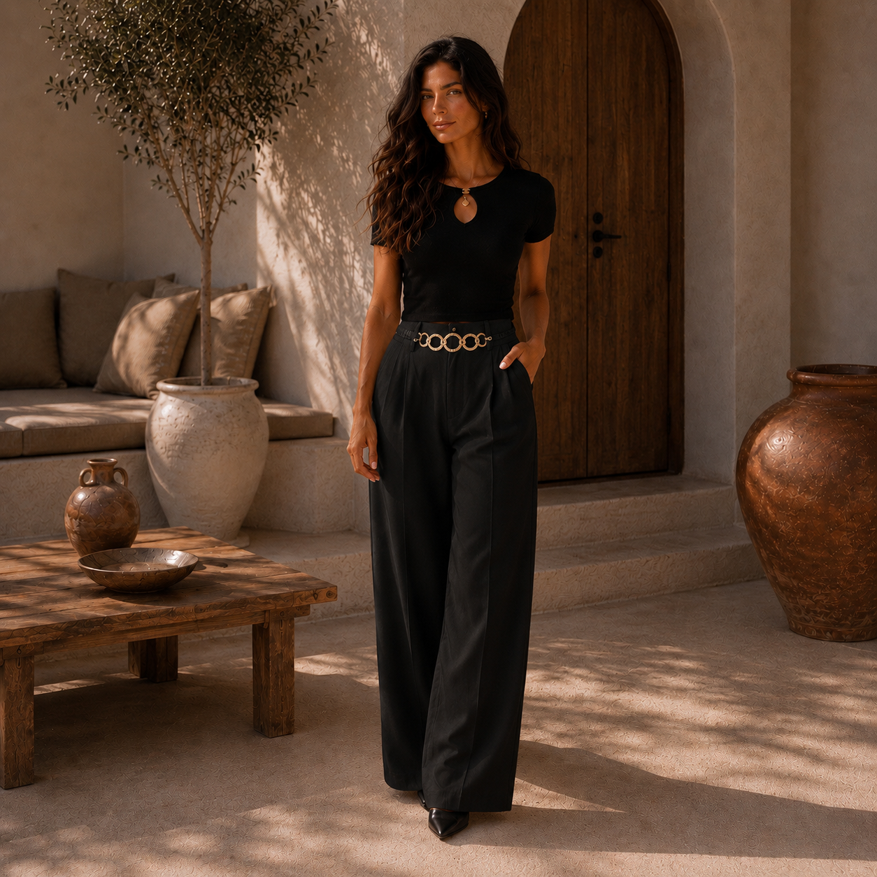 PANTALÓN PALAZO "MARBELLA"
