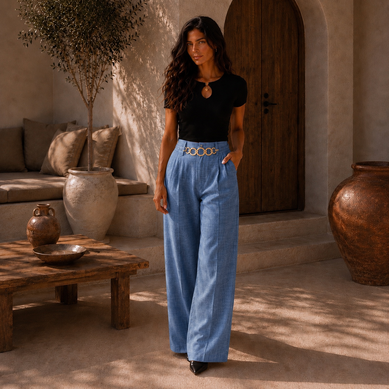 PANTALÓN PALAZO "MARBELLA"