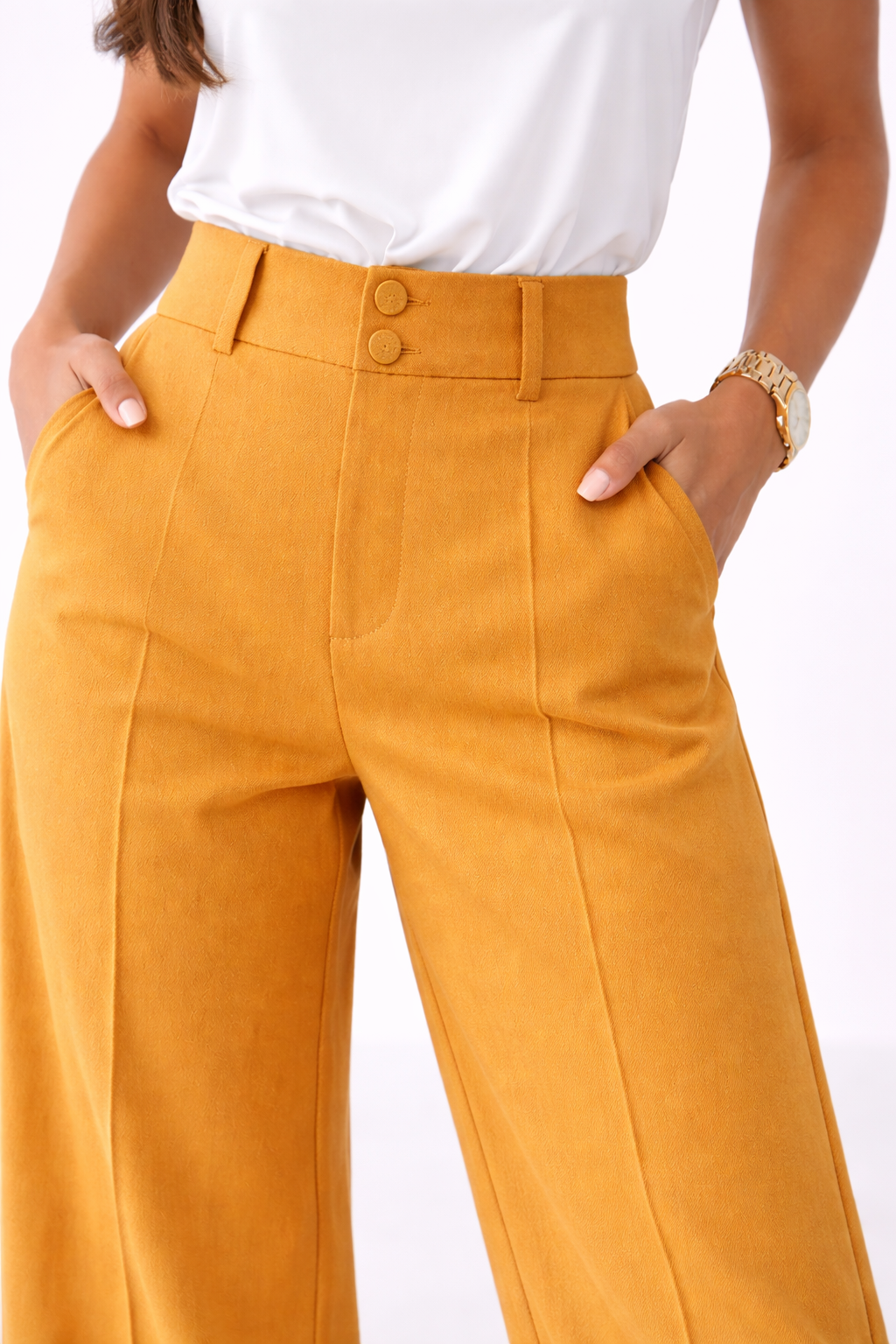 Aurora™ | Pantalón Palazzo Elegante de Tiro Alto