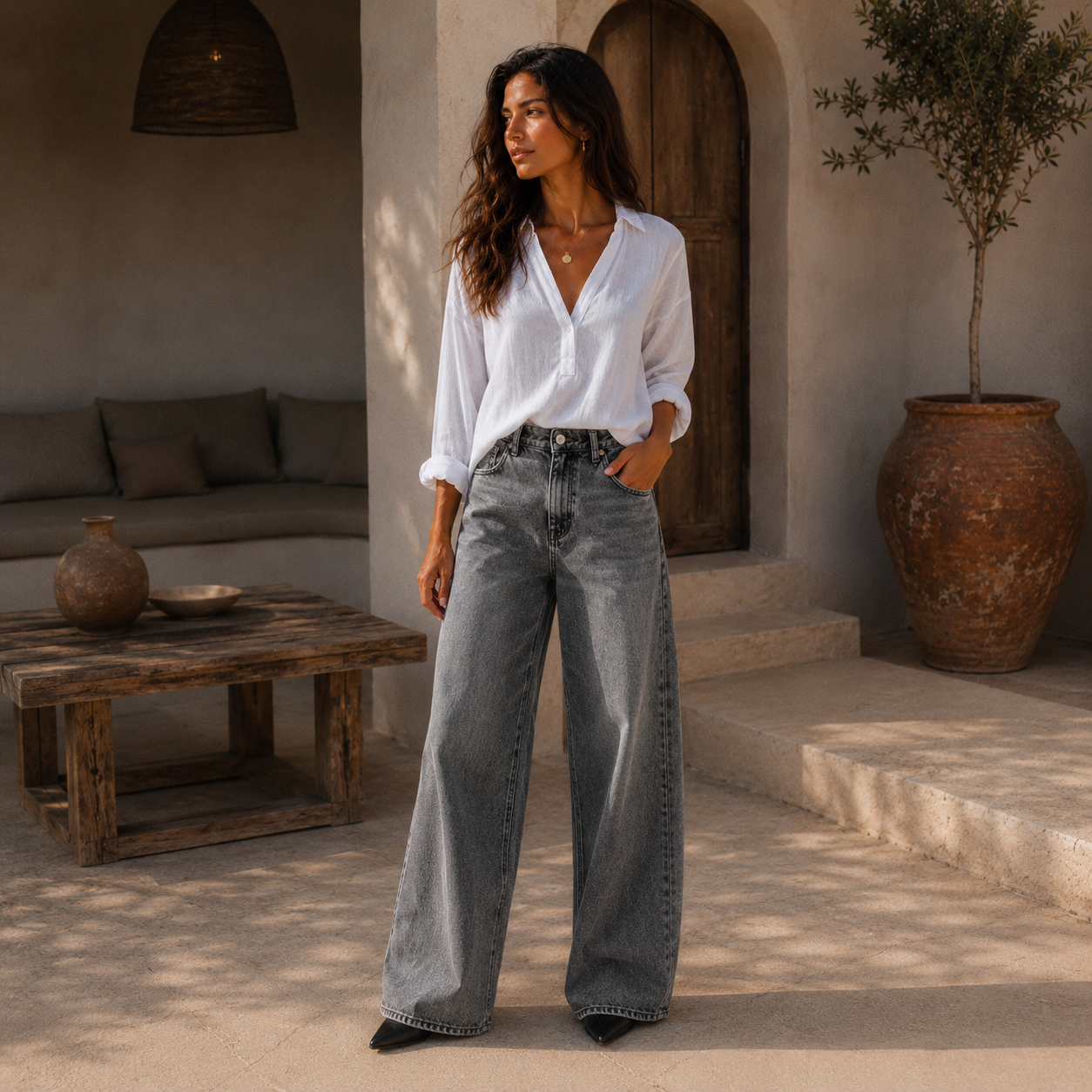 PANTALÓN VINTAJE GRIS