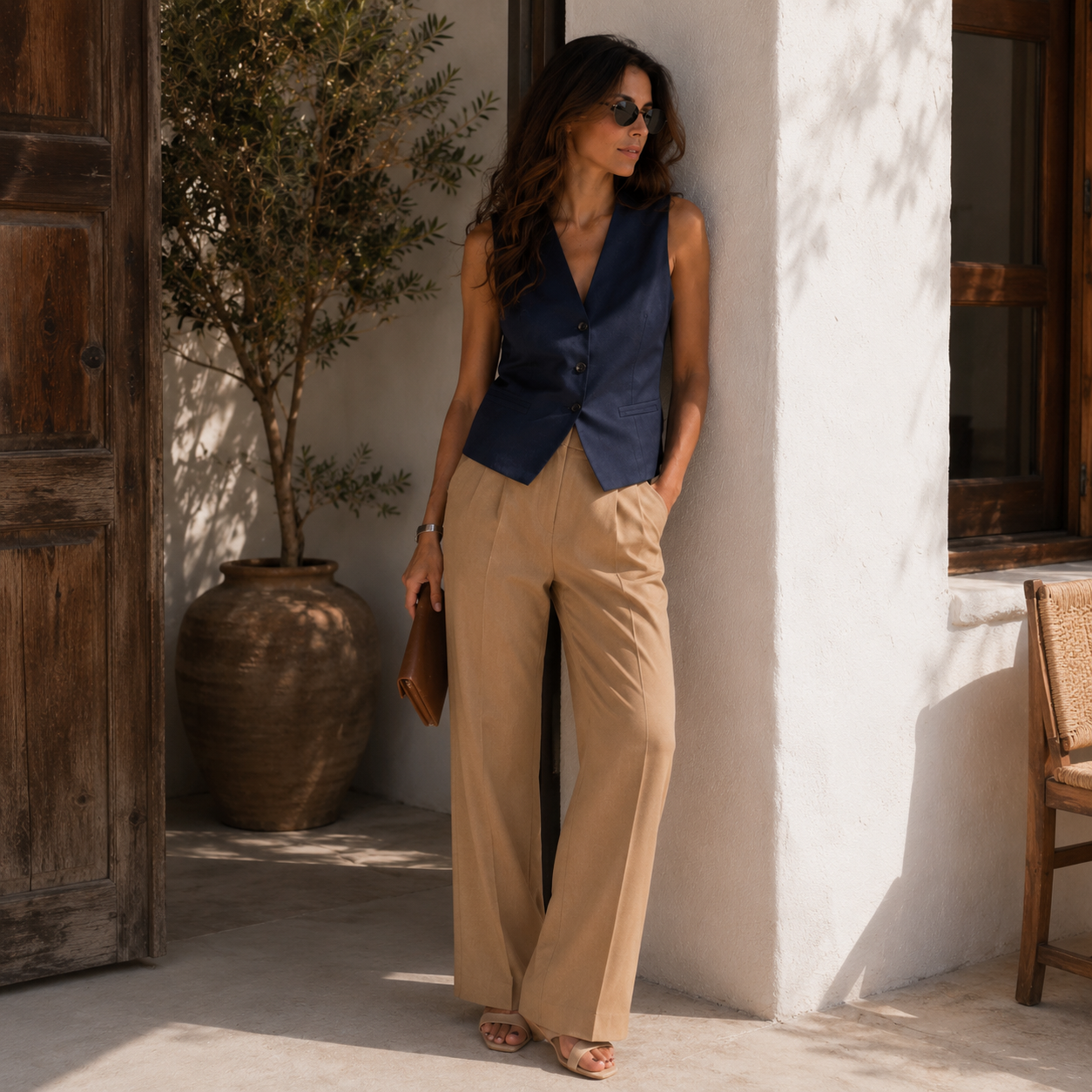 PANTALÓN TAILORED SOFT CAMEL